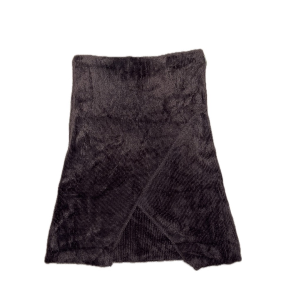 EXPRESS -Velvet skirt in brown size XL🧸